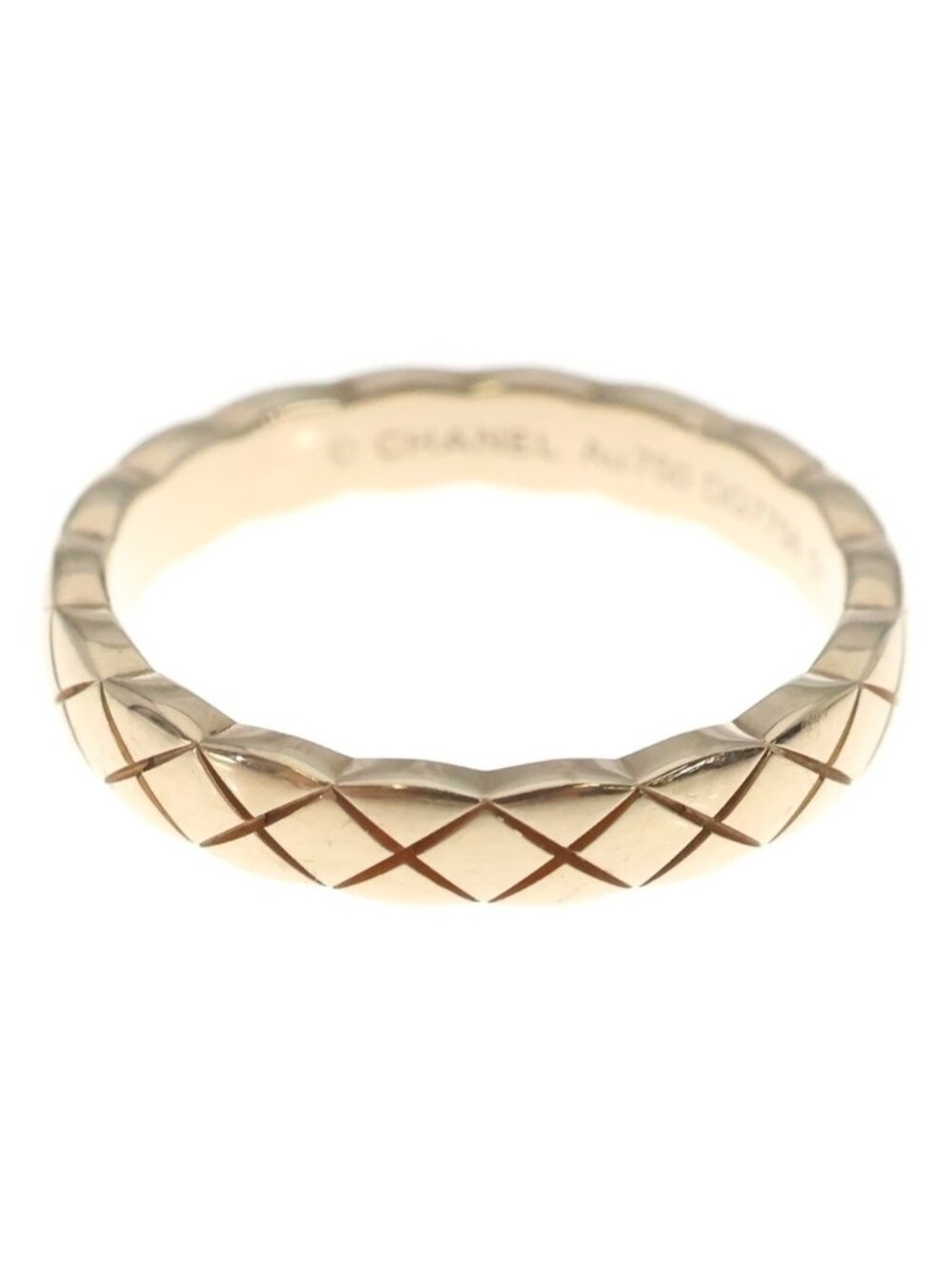 Chanel Coco Crush Collection Ring Beige Gold